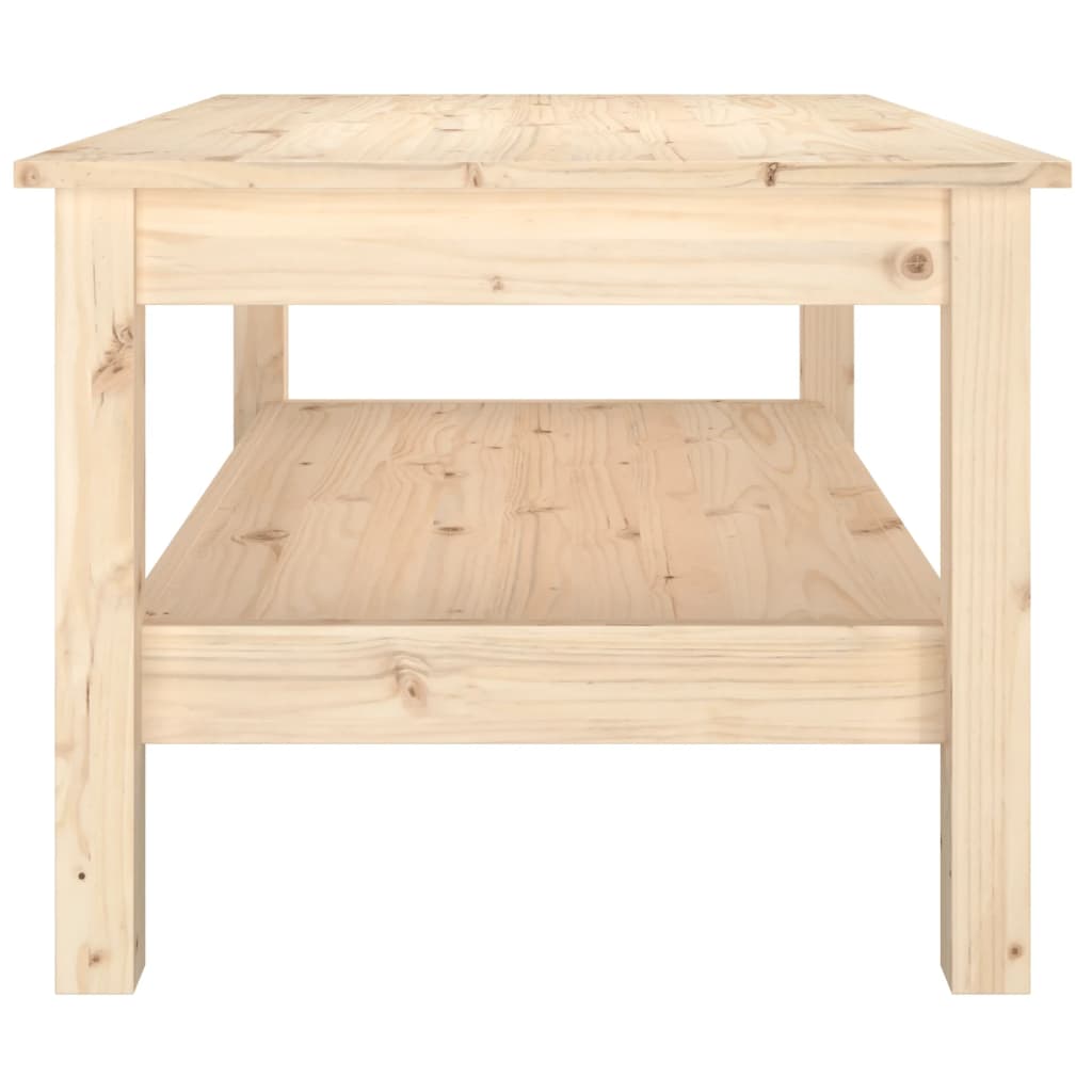 Table basse 80x50x40 cm Bois massif de pin - XIOS