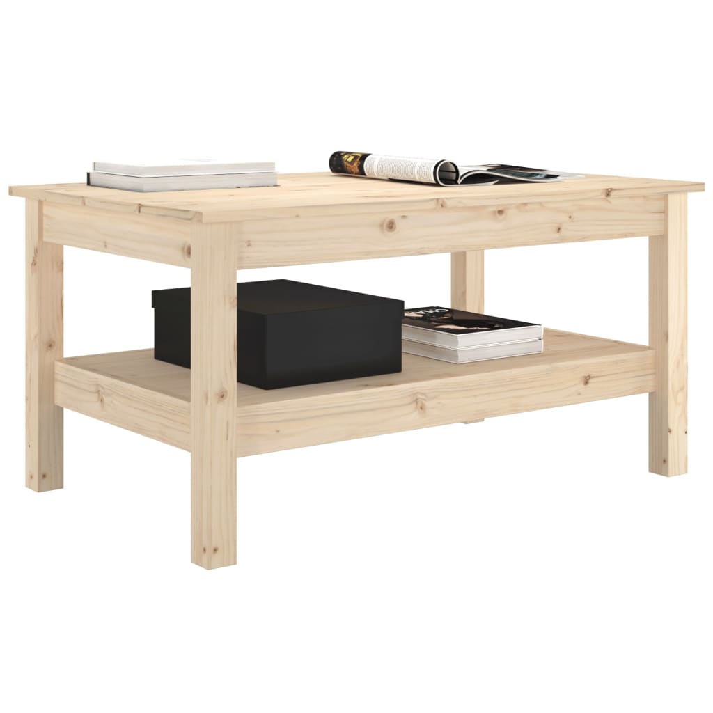 Table basse 80x50x40 cm Bois massif de pin - XIOS
