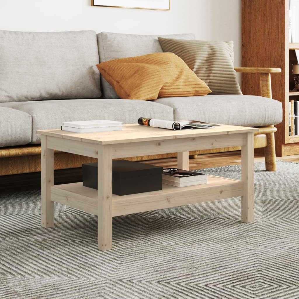 Table basse 80x50x40 cm Bois massif de pin - XIOS