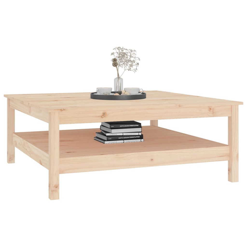Table basse 100x100x40 cm Bois massif de pin - XIOS
