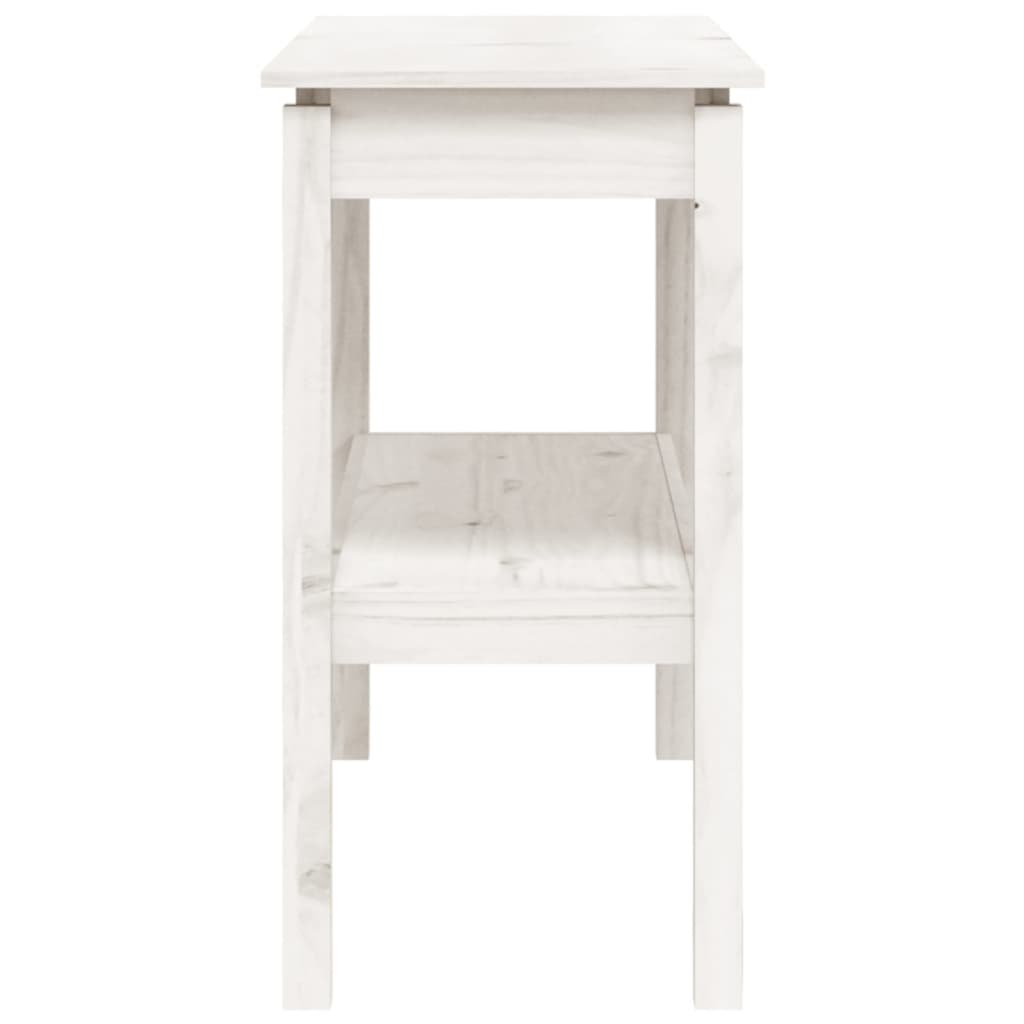 Table console Blanc 110x40x75 cm Bois de pin solide - XIOS