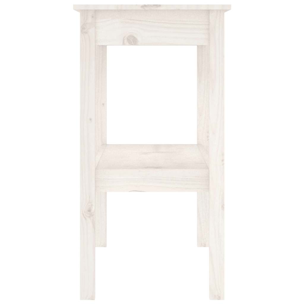 Table console Blanc 110x40x75 cm Bois de pin solide - XIOS