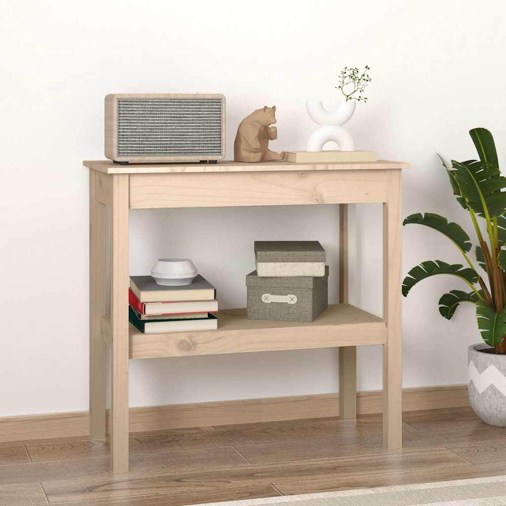 Table console 80x40x75 cm Bois massif de pin - XIOS