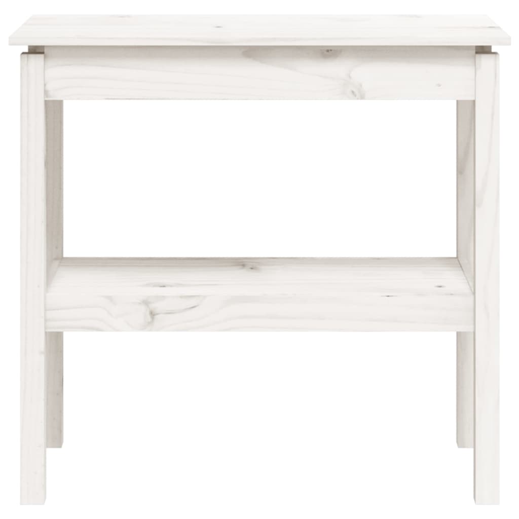 Table console Blanc 80x40x75 cm Bois de pin solide - XIOS