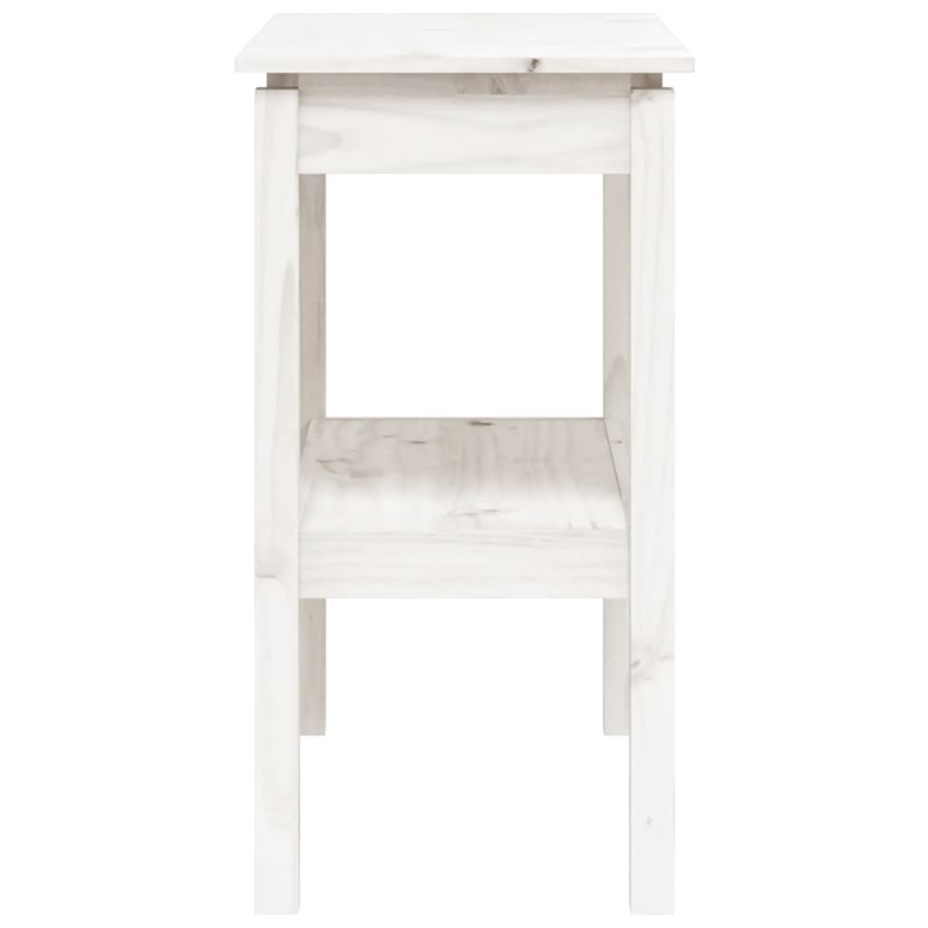 Table console Blanc 80x40x75 cm Bois de pin solide - XIOS