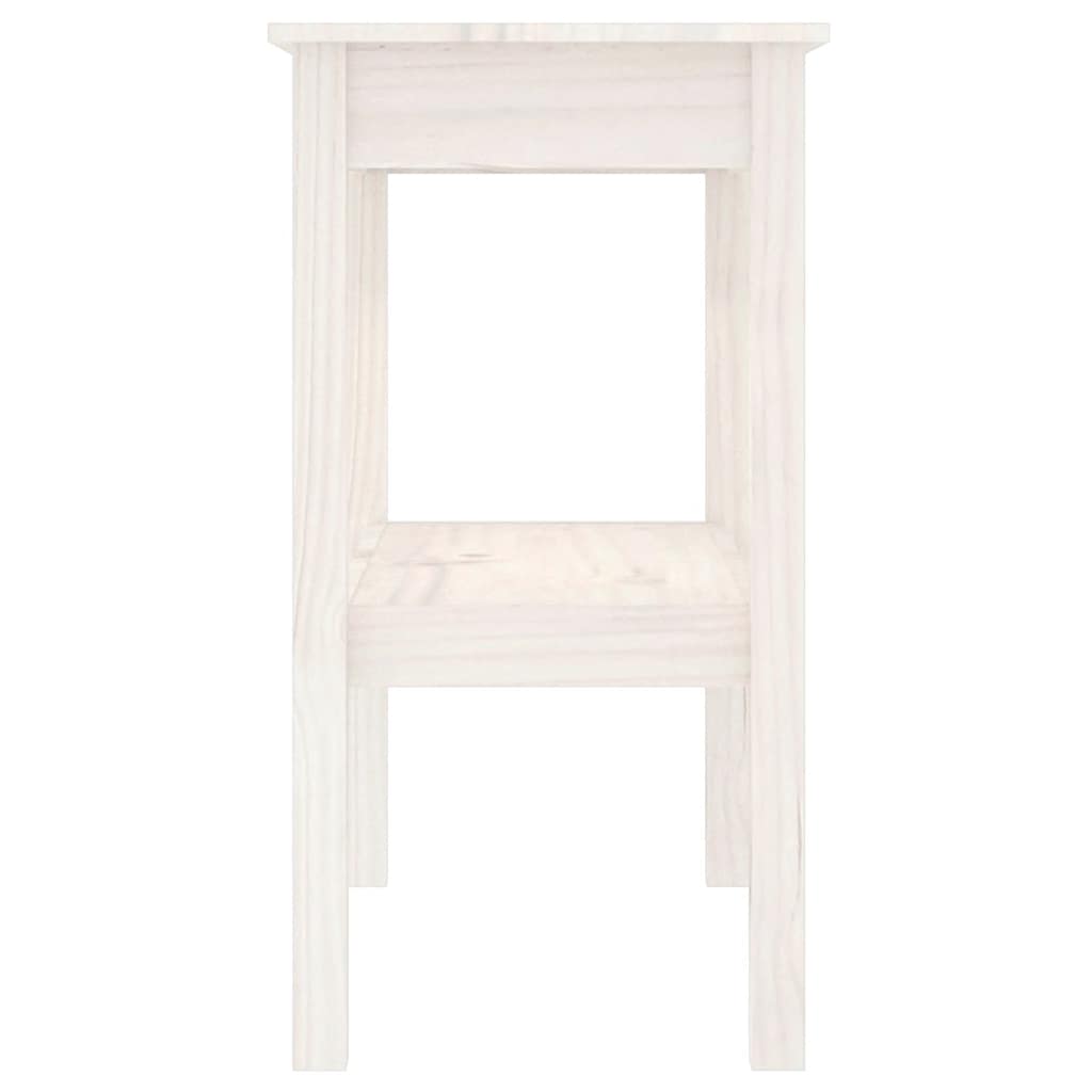 Table console Blanc 80x40x75 cm Bois de pin solide - XIOS