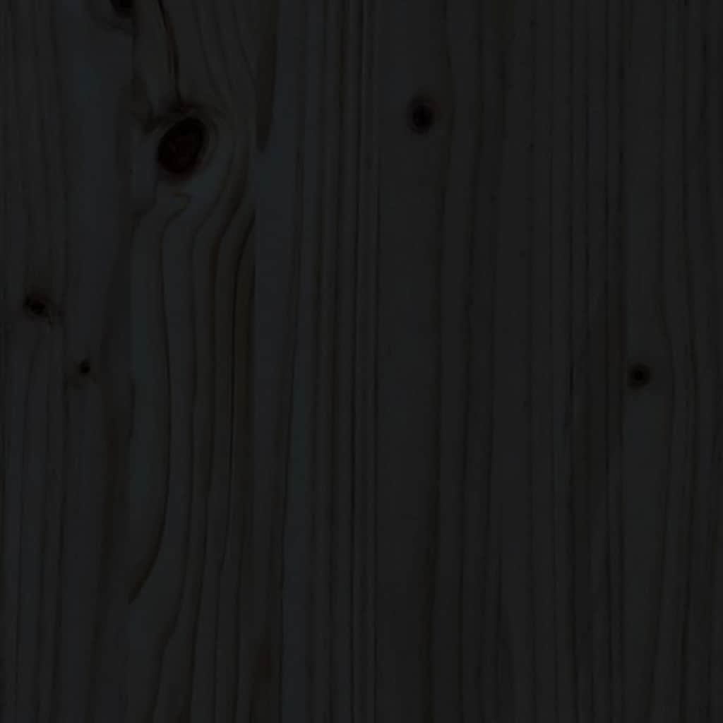 Buffet Noir 100x35x74,5 cm Bois massif de pin - XIOS