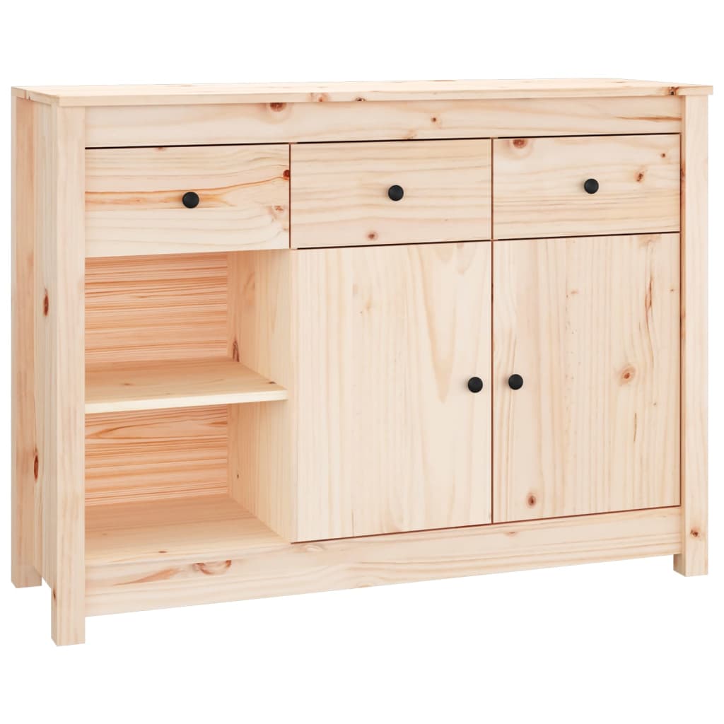 Buffet 100x35x74 cm Bois massif de pin - XIOS