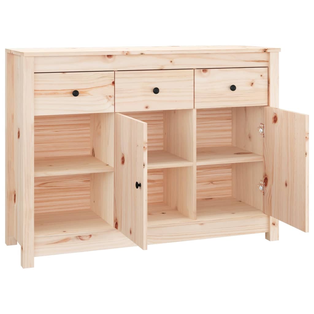 Buffet 100x35x74 cm Bois massif de pin - XIOS