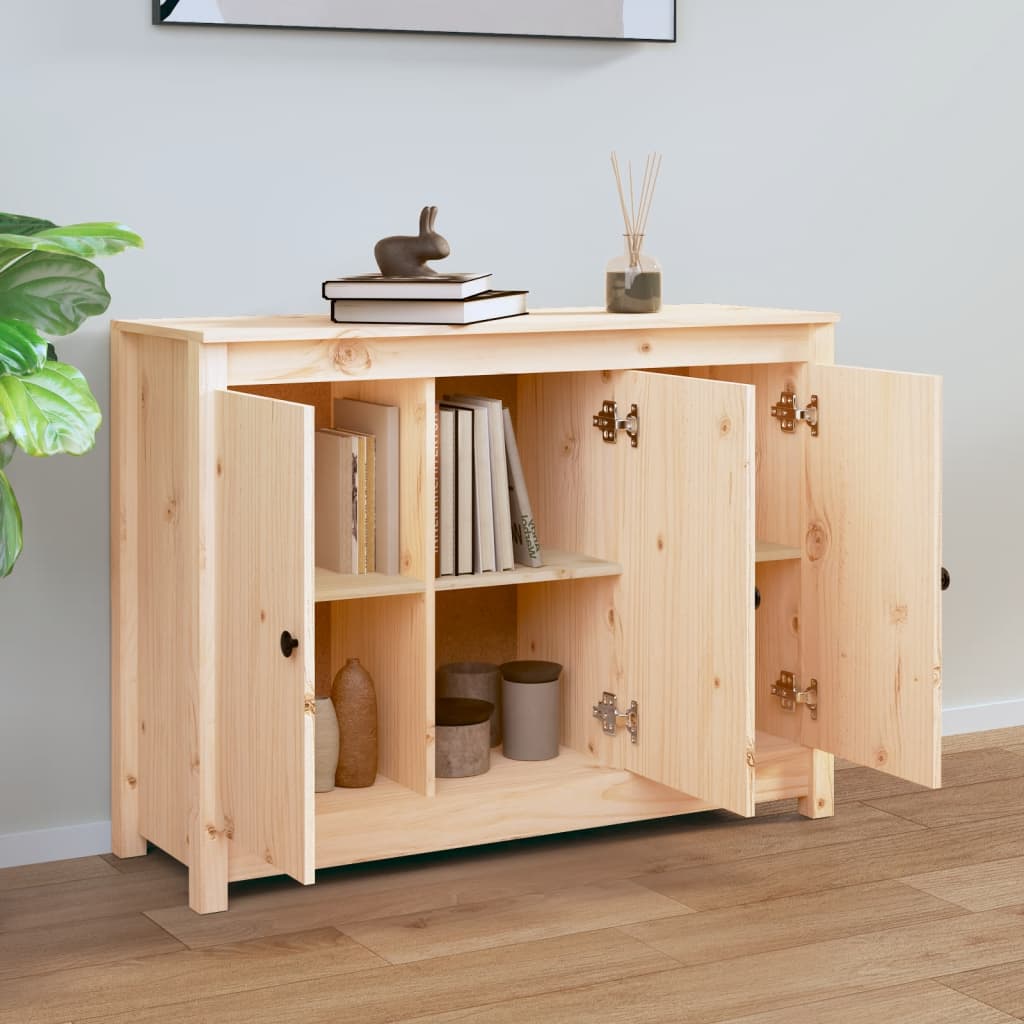 Buffet 100x35x74 cm Bois massif de pin - XIOS