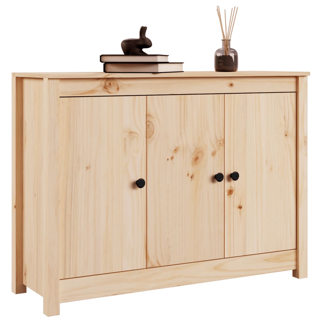 Buffet 100x35x74 cm Bois massif de pin - XIOS