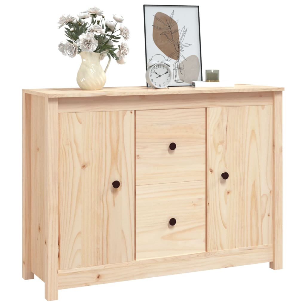 Buffet 100x35x74 cm Bois massif de pin - XIOS