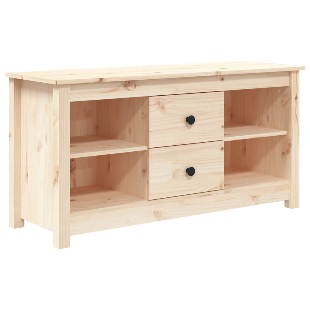 Meuble TV 103x36,5x52 cm Bois de pin massif - XIOS