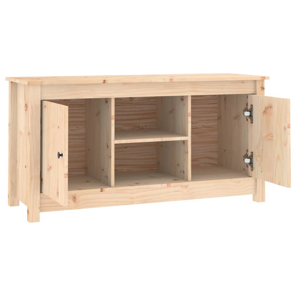 Meuble TV 103x36,5x52 cm Bois de pin massif - XIOS