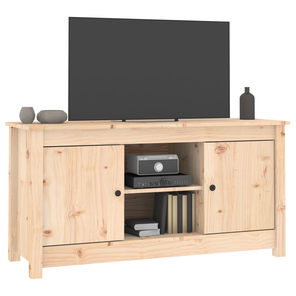 Meuble TV 103x36,5x52 cm Bois de pin massif - XIOS