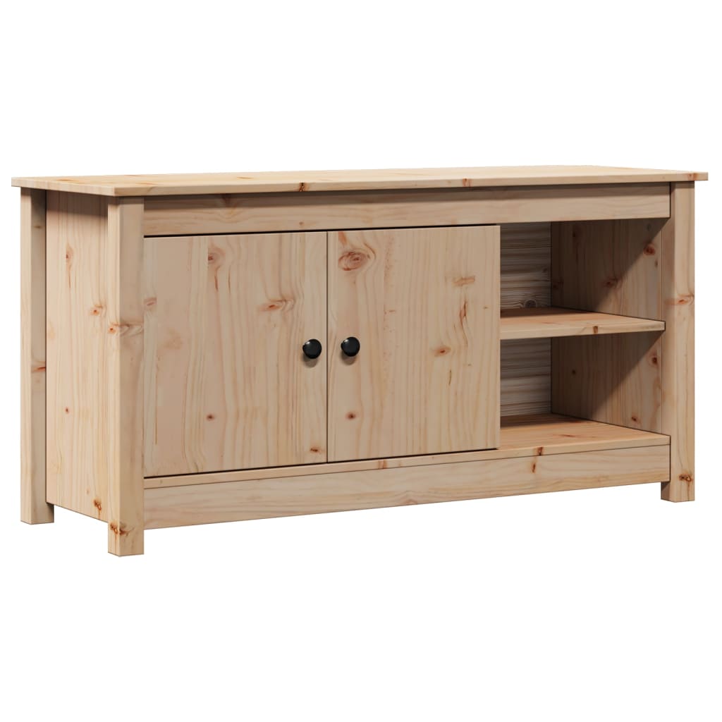 Meuble TV 103x36,5x52 cm Bois de pin massif - XIOS