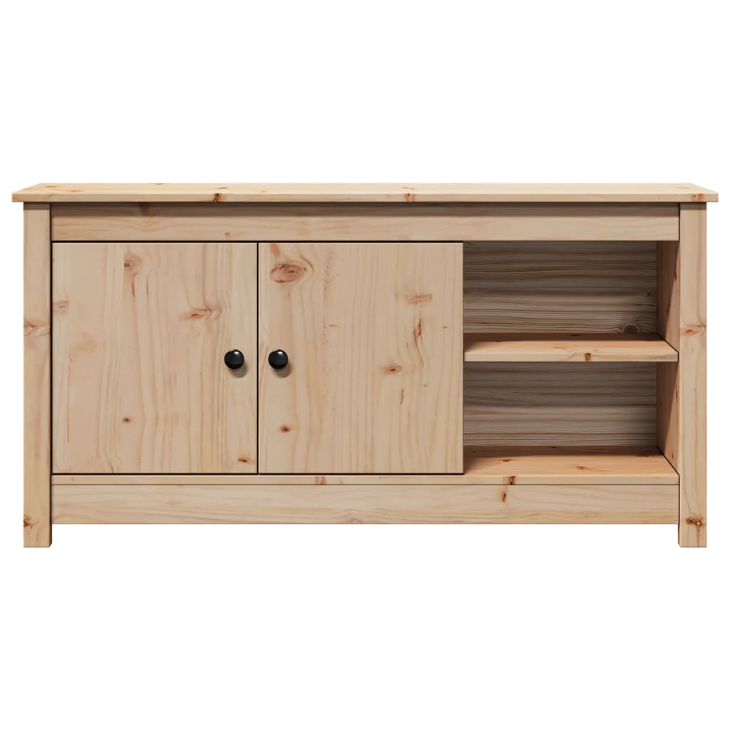 Meuble TV 103x36,5x52 cm Bois de pin massif - XIOS