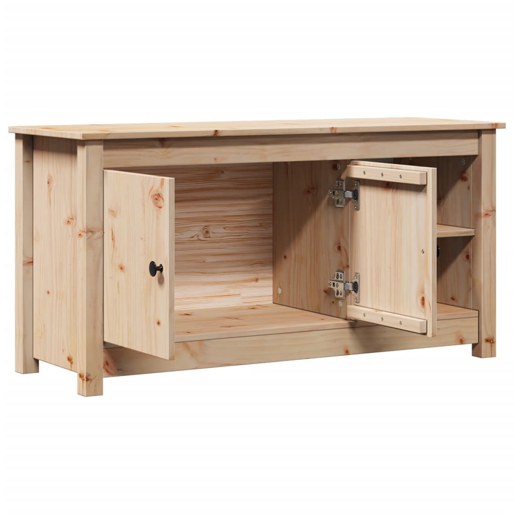 Meuble TV 103x36,5x52 cm Bois de pin massif - XIOS