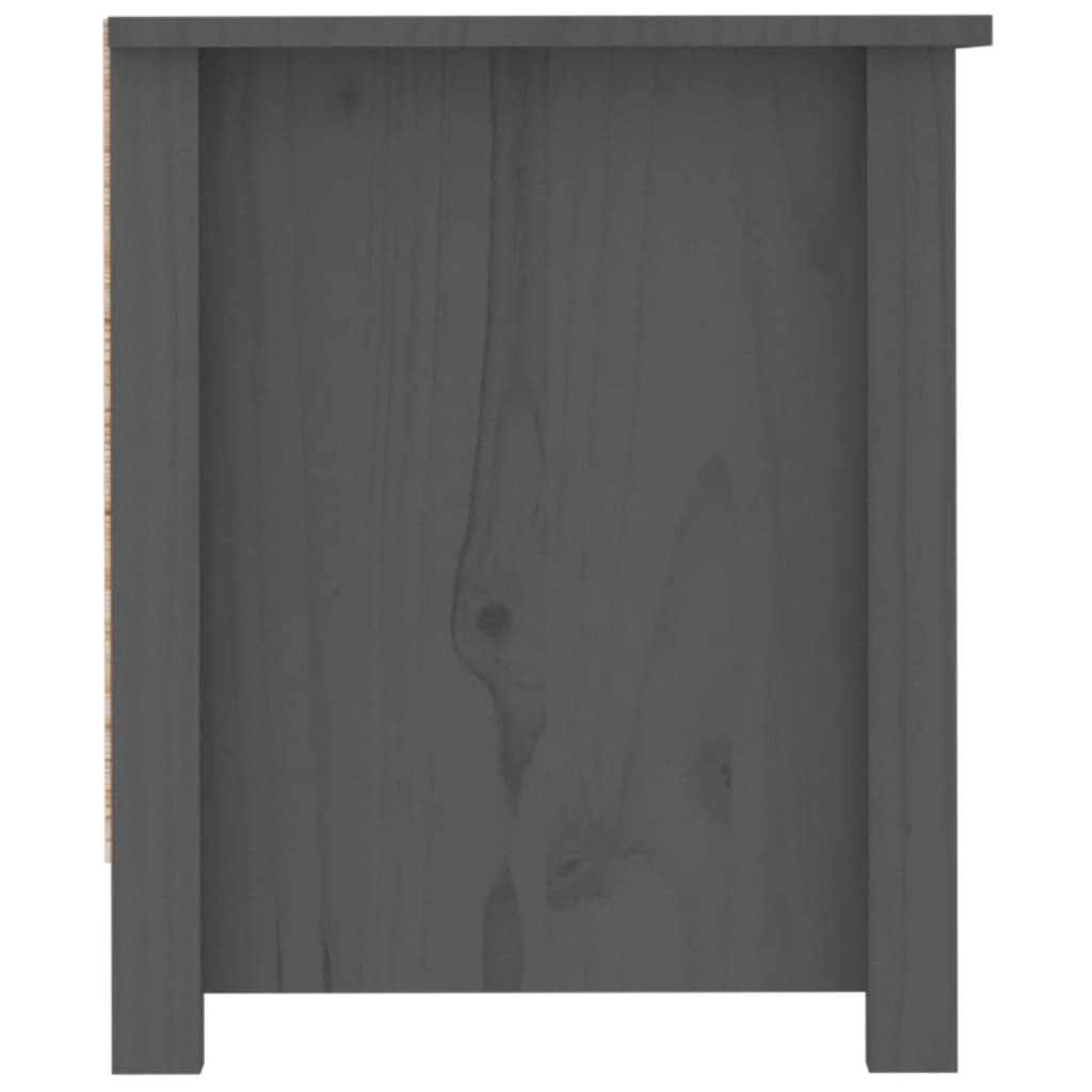 Armoire à chaussures Gris 110x38x45,5 cm Bois de pin massif