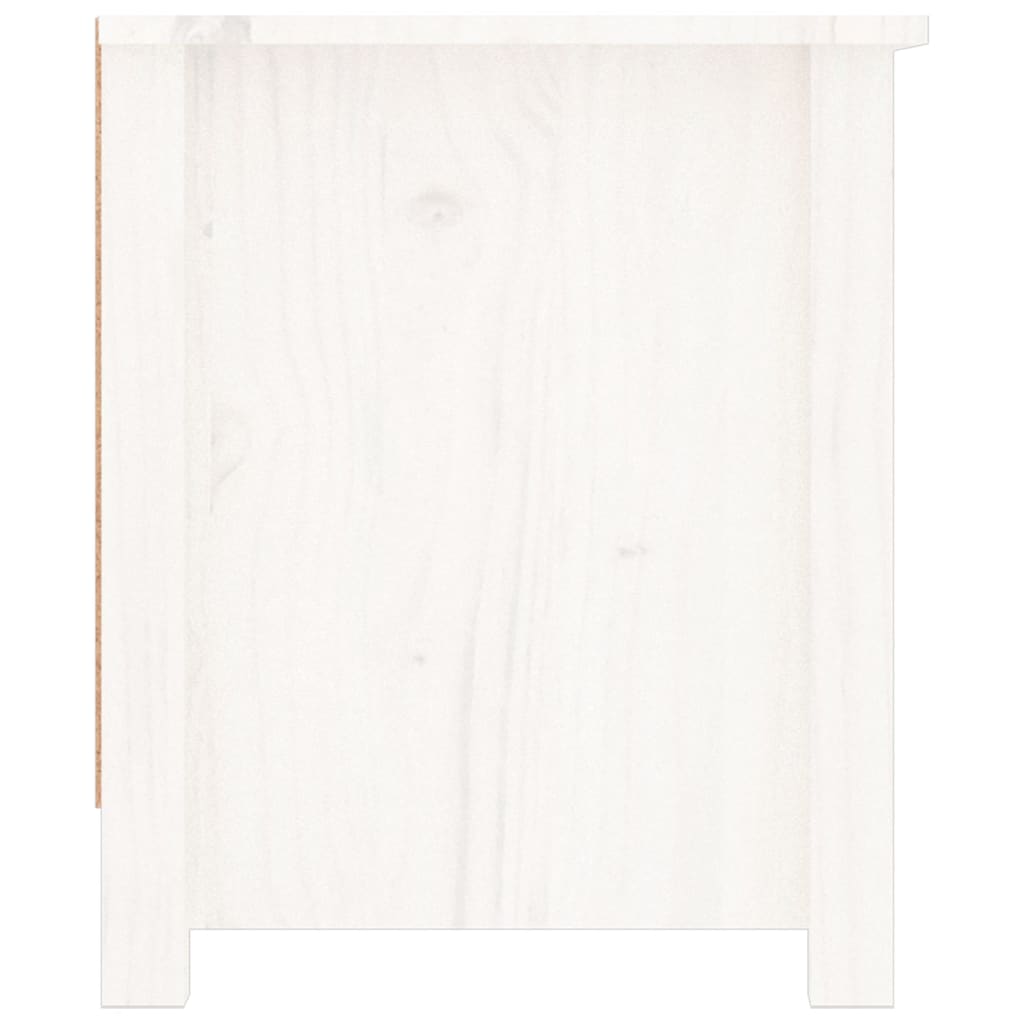Armoire à chaussures Blanc 110x38x45,5 cm Bois de pin massif - XIOS