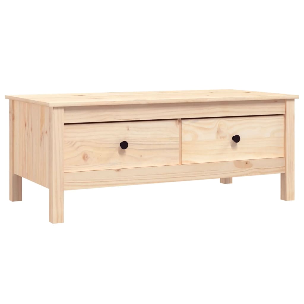 Table basse 100x50x40 cm Bois massif de pin - XIOS