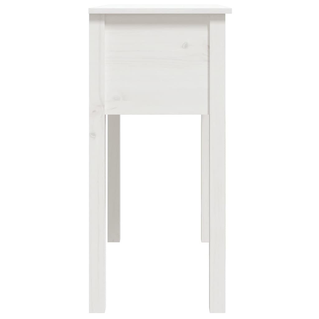 Table console Blanc 70x35x75 cm Bois massif de pin - XIOS