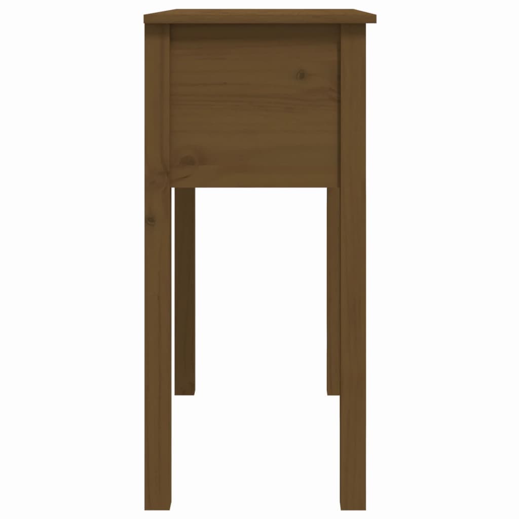 Table console Marron miel 70x35x75 cm Bois massif de pin - XIOS