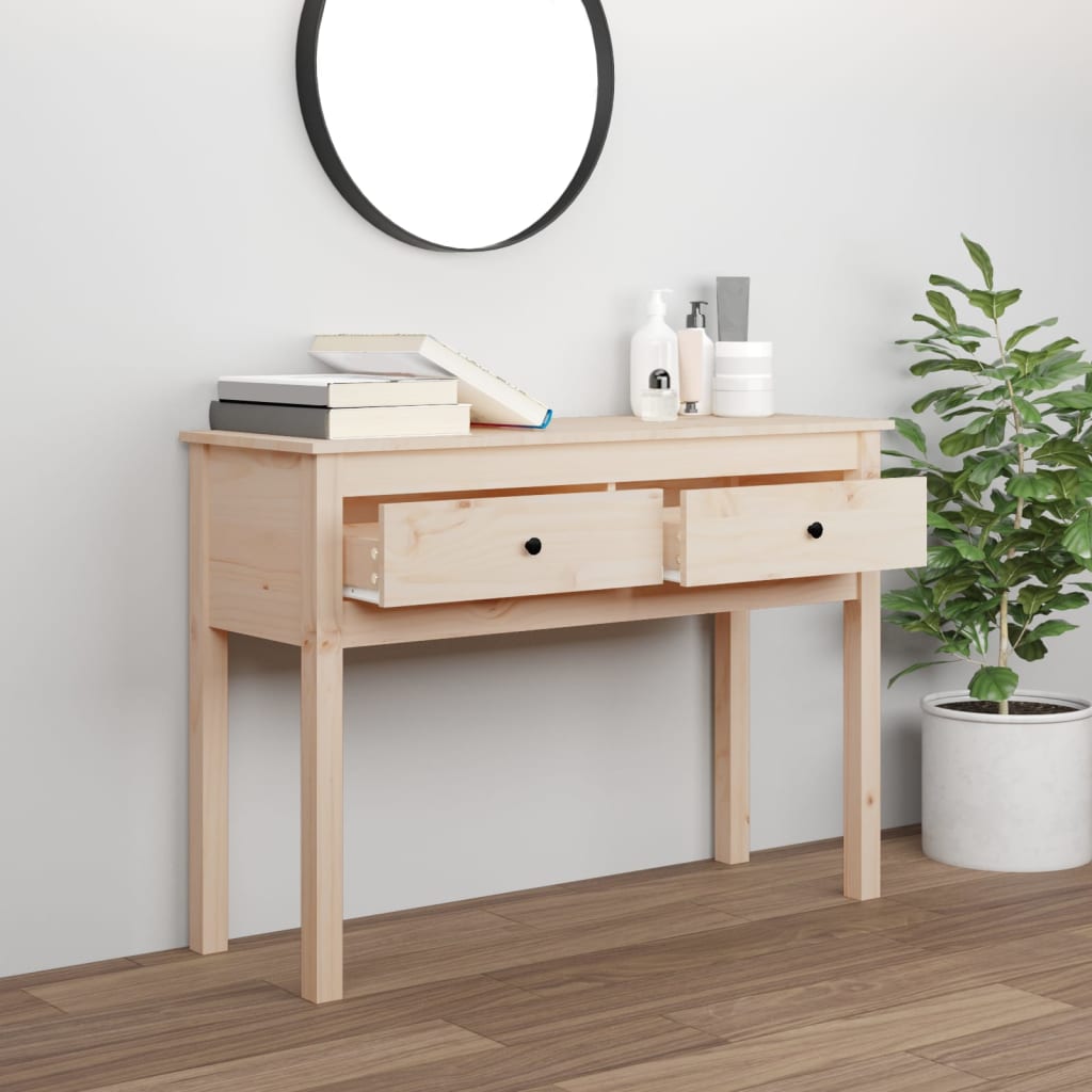 Table console 100x35x75 cm Bois massif de pin - XIOS