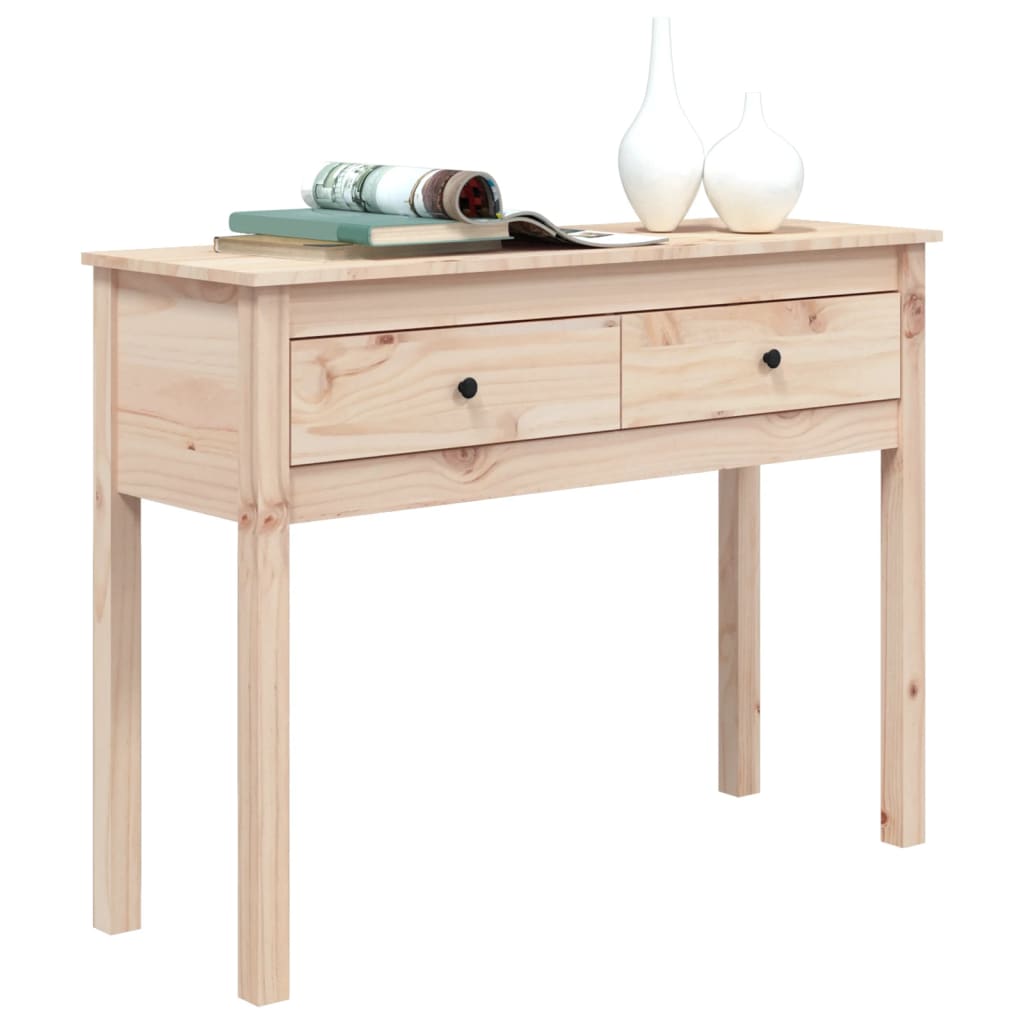 Table console 100x35x75 cm Bois massif de pin - XIOS