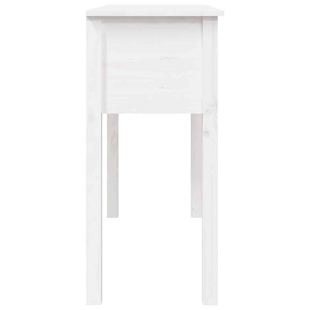 Table console Blanc 100x35x75 cm Bois massif de pin - XIOS