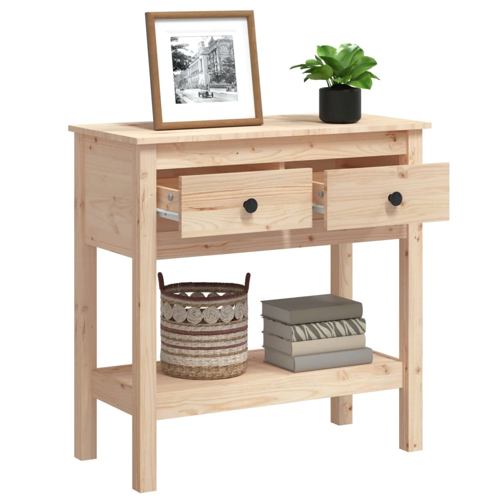Table console 75x35x75 cm Bois massif de pin - XIOS