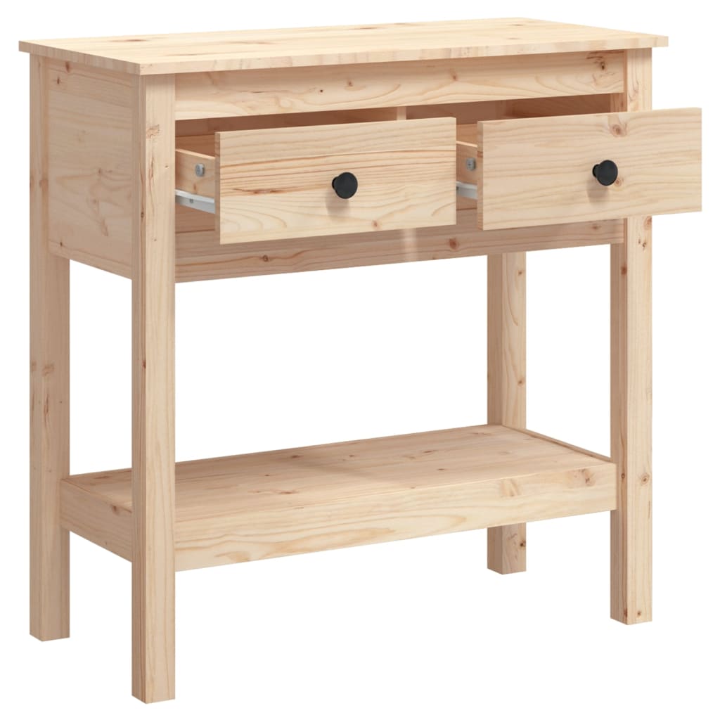Table console 75x35x75 cm Bois massif de pin - XIOS