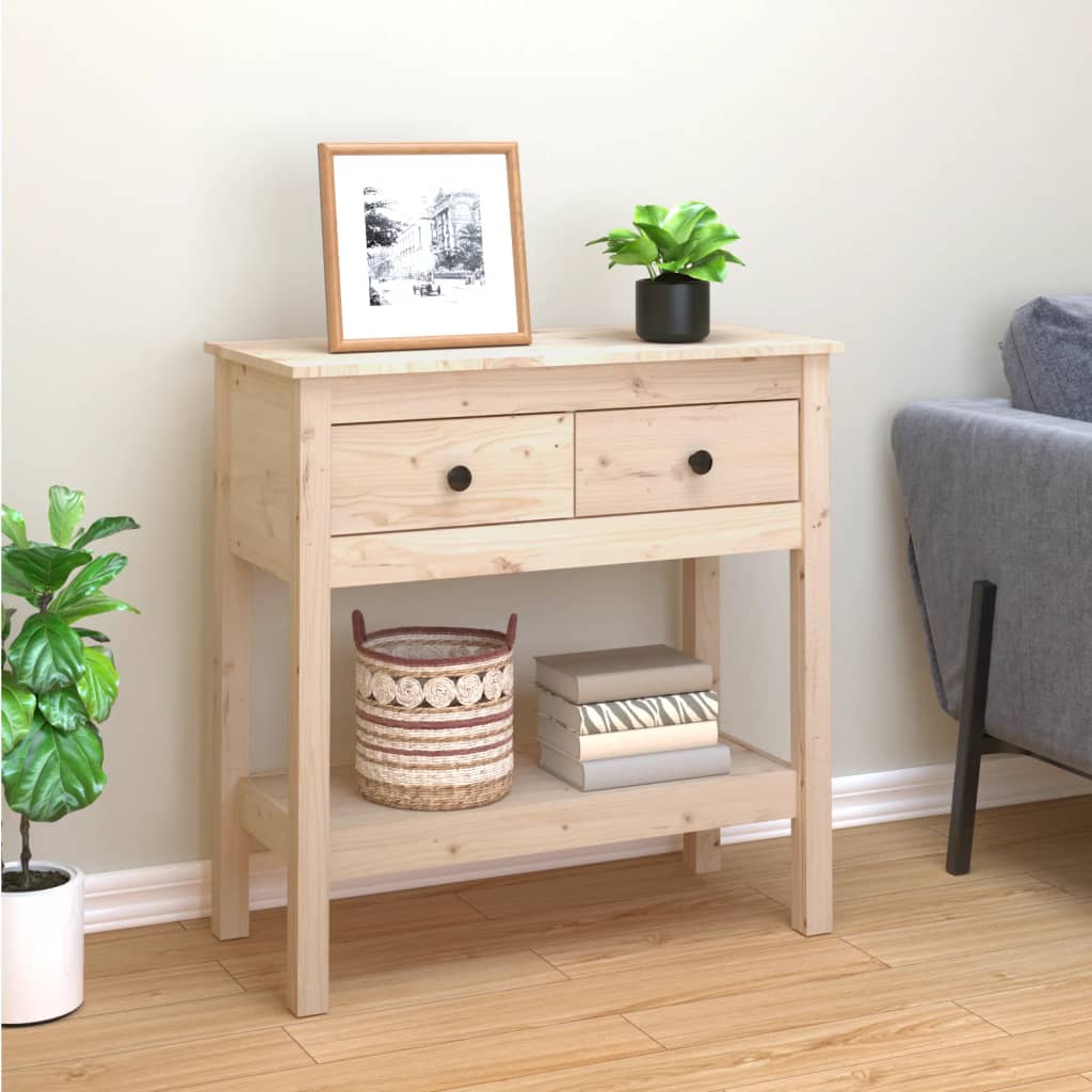 Table console 75x35x75 cm Bois massif de pin - XIOS
