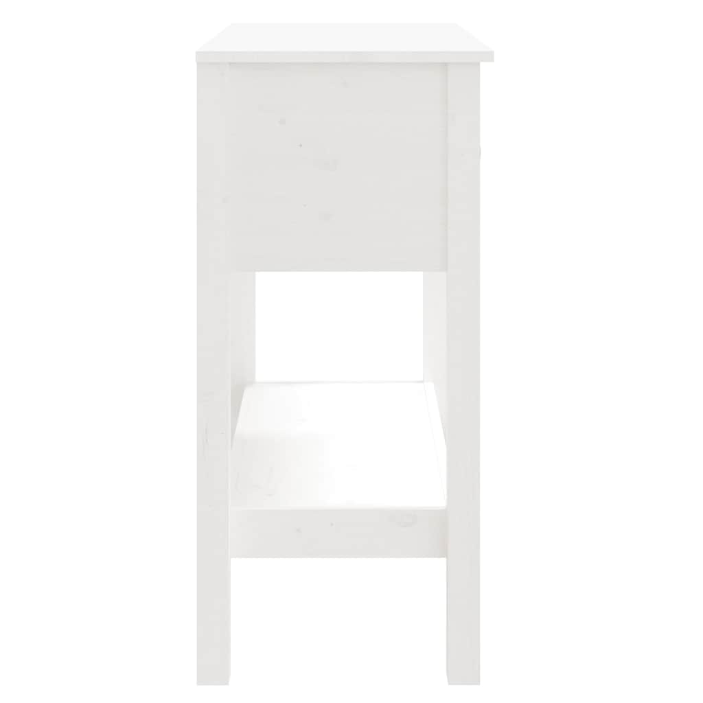 Table console Blanc 75x35x75 cm Bois massif de pin - XIOS