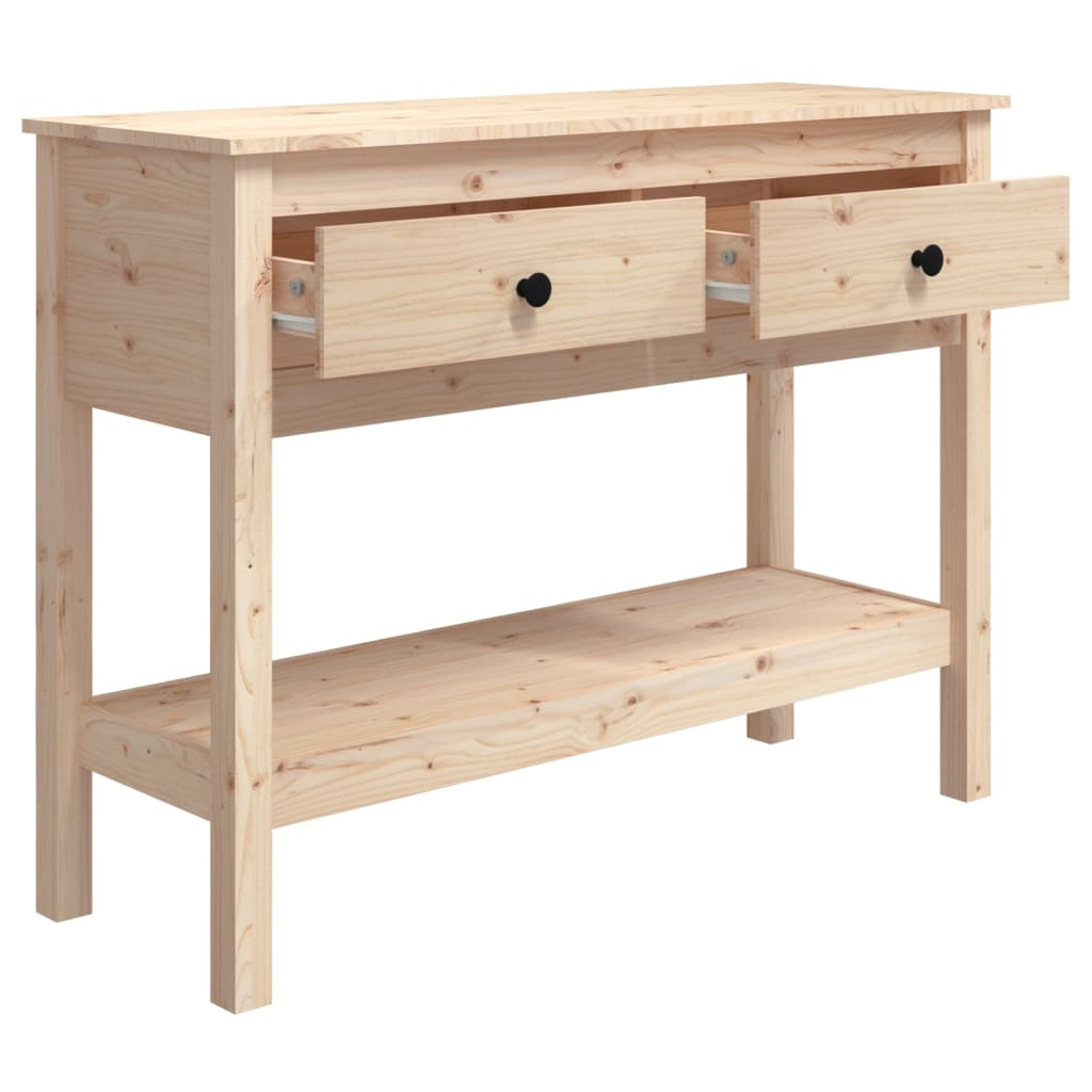 Table console 100x35x75 cm Bois massif de pin - XIOS