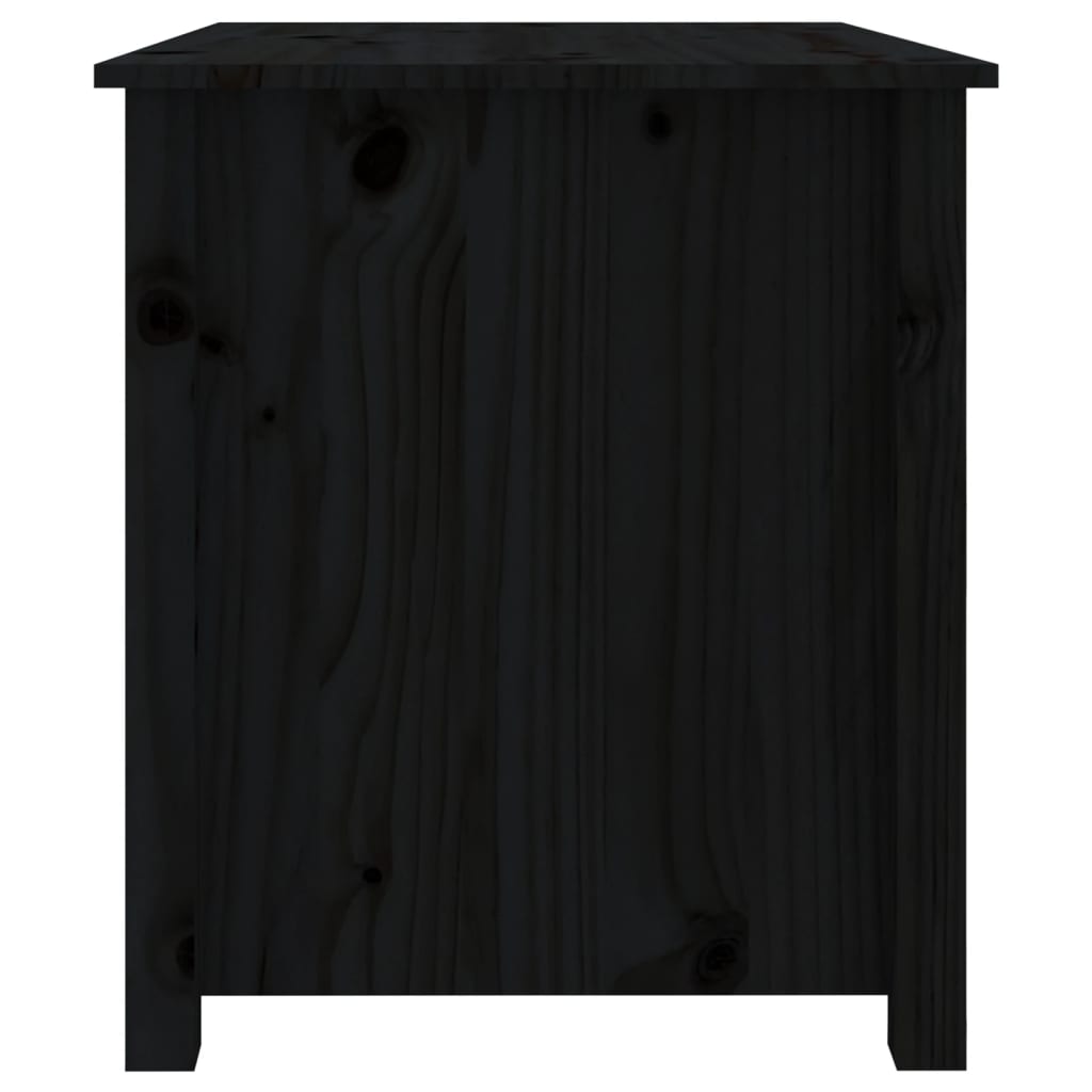 Table basse Noir 71x49x55 cm Bois massif de pin - XIOS