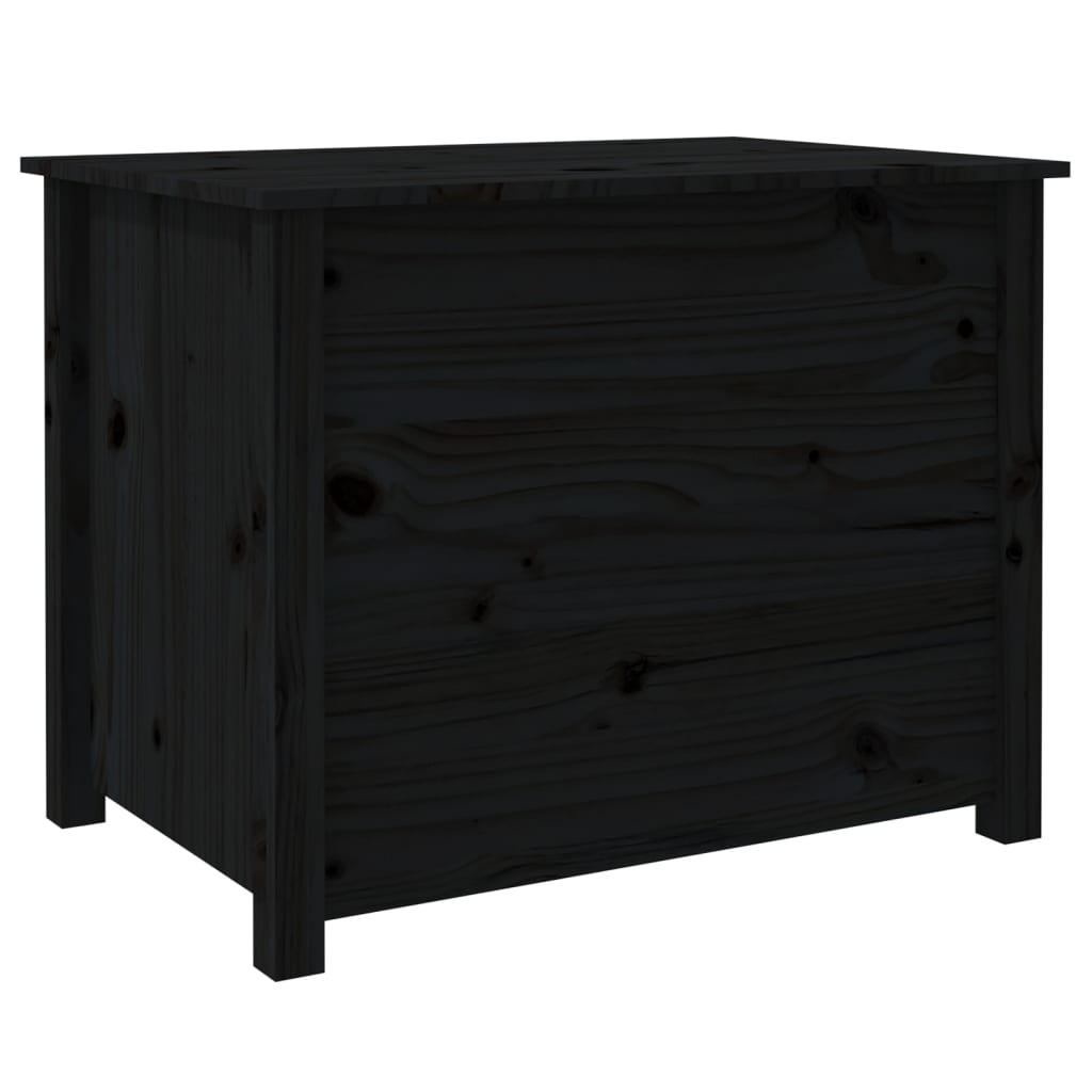 Table basse Noir 71x49x55 cm Bois massif de pin - XIOS