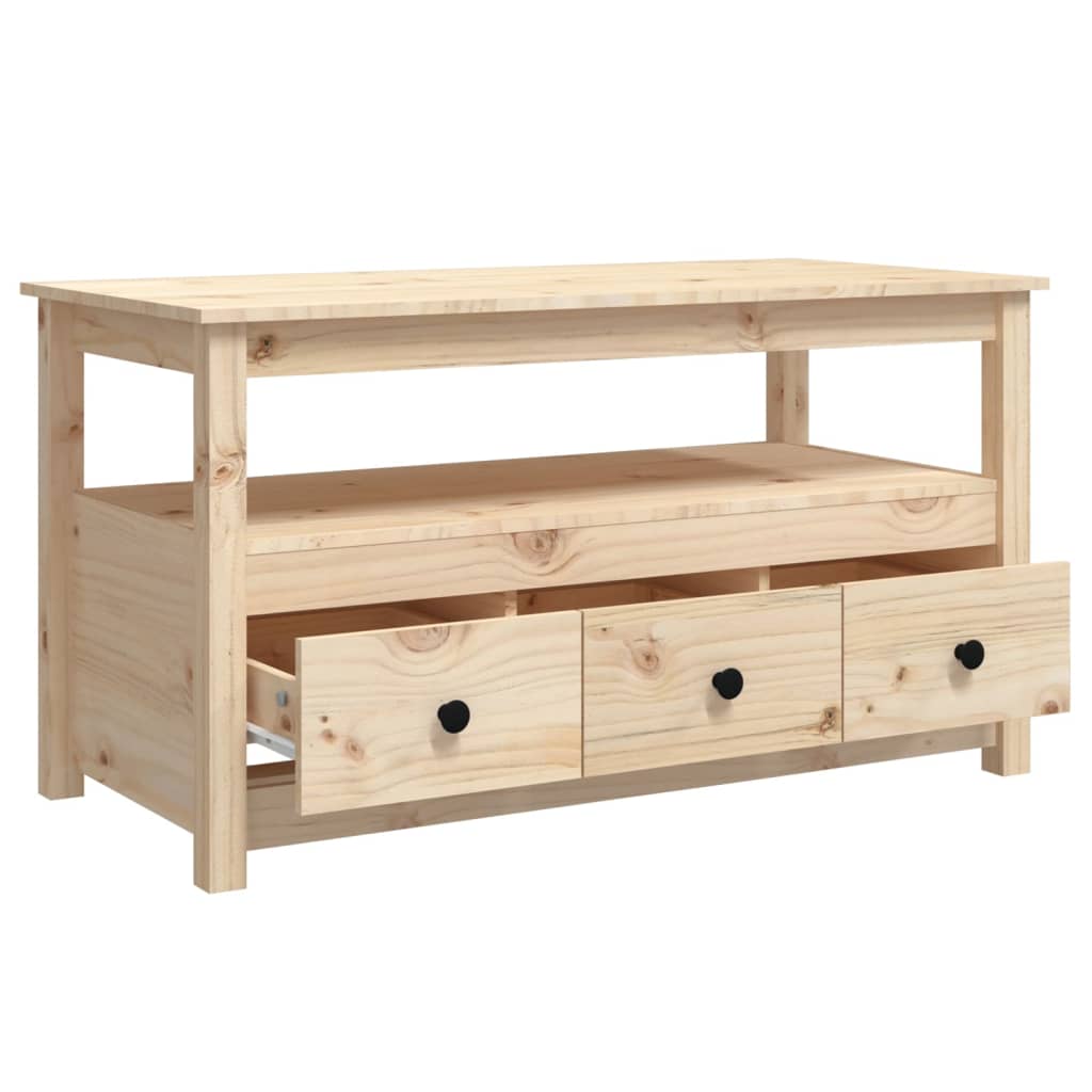 Table basse 102x49x55 cm Bois massif de pin - XIOS