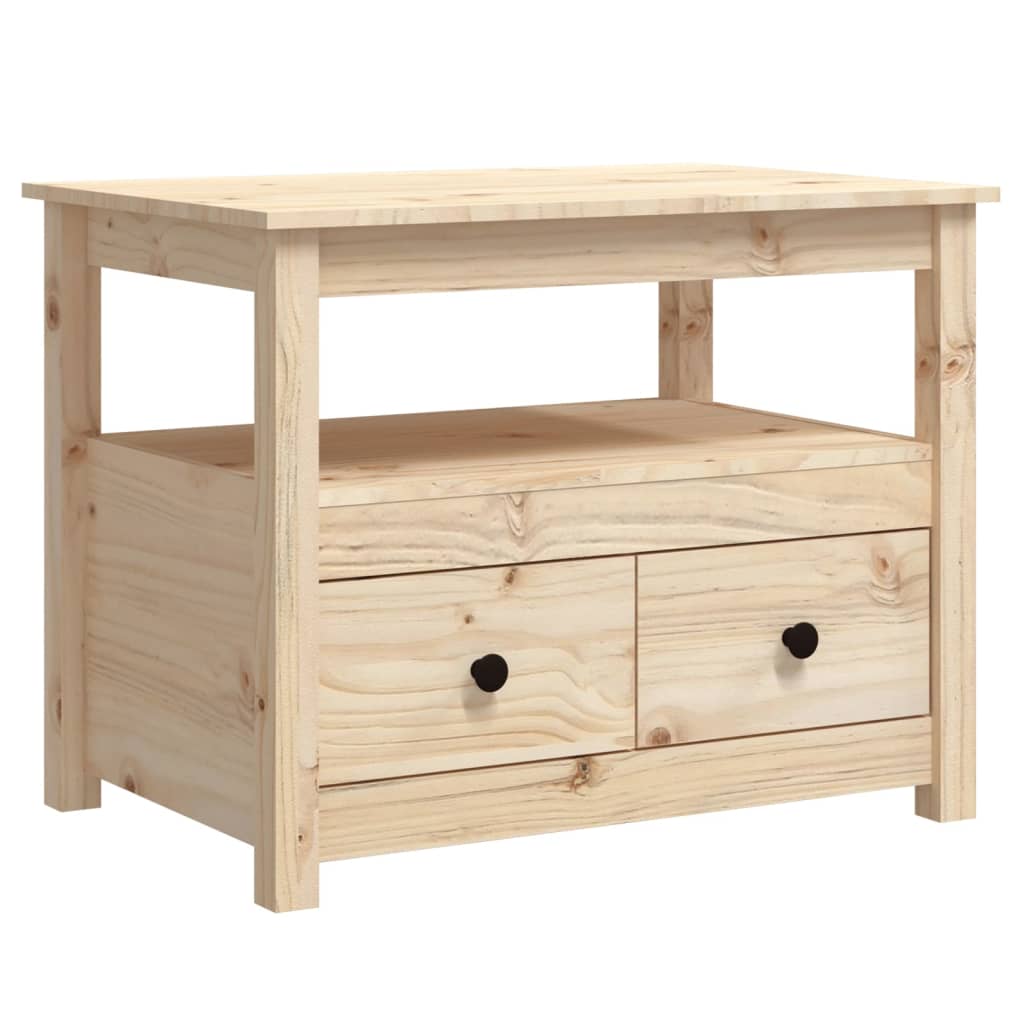 Table basse 71x49x55 cm Bois massif de pin - XIOS