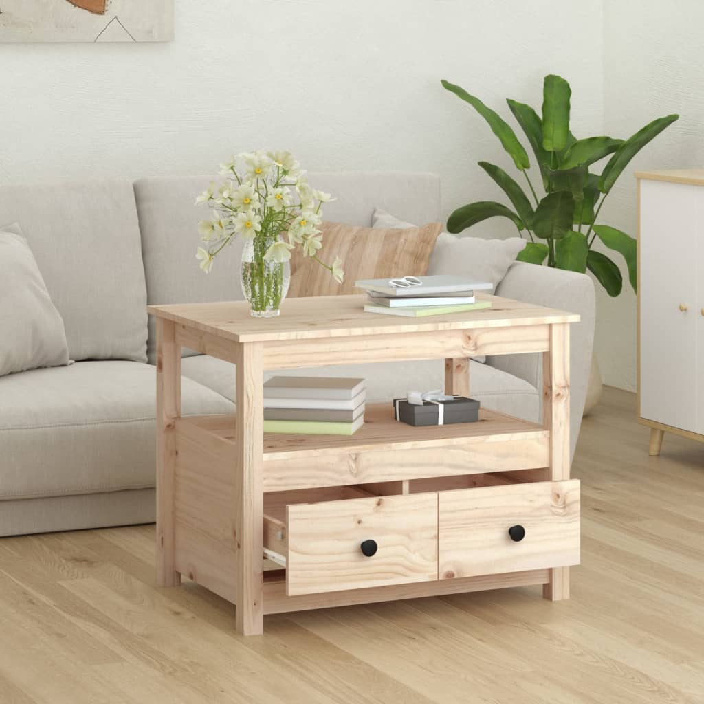 Table basse 71x49x55 cm Bois massif de pin - XIOS