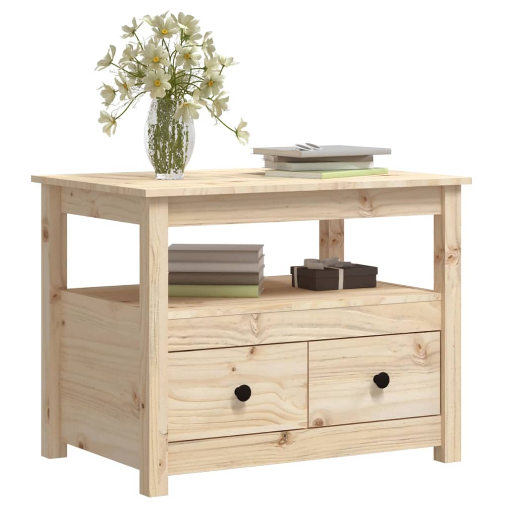 Table basse 71x49x55 cm Bois massif de pin - XIOS