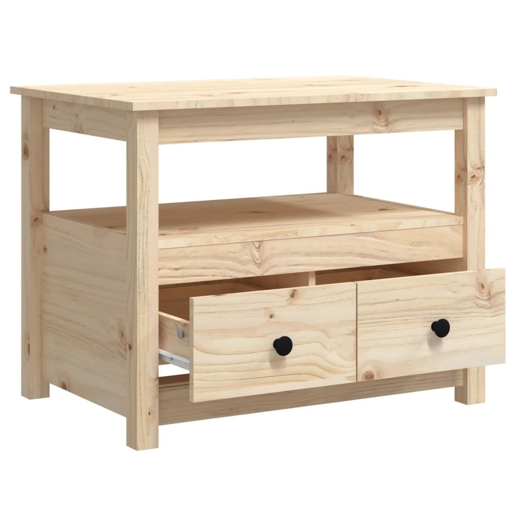 Table basse 71x49x55 cm Bois massif de pin - XIOS