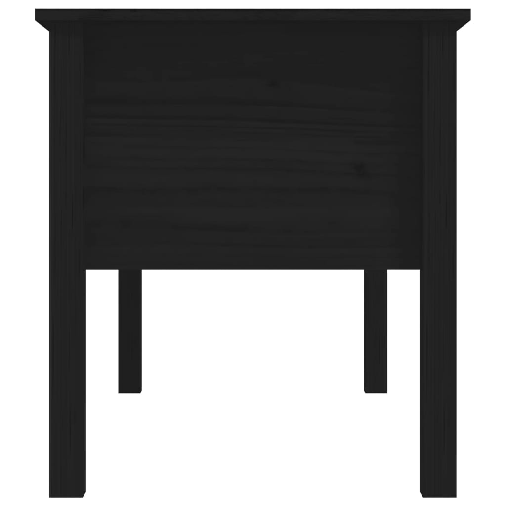 Table basse Noir 102x49x55 cm Bois massif de pin - XIOS