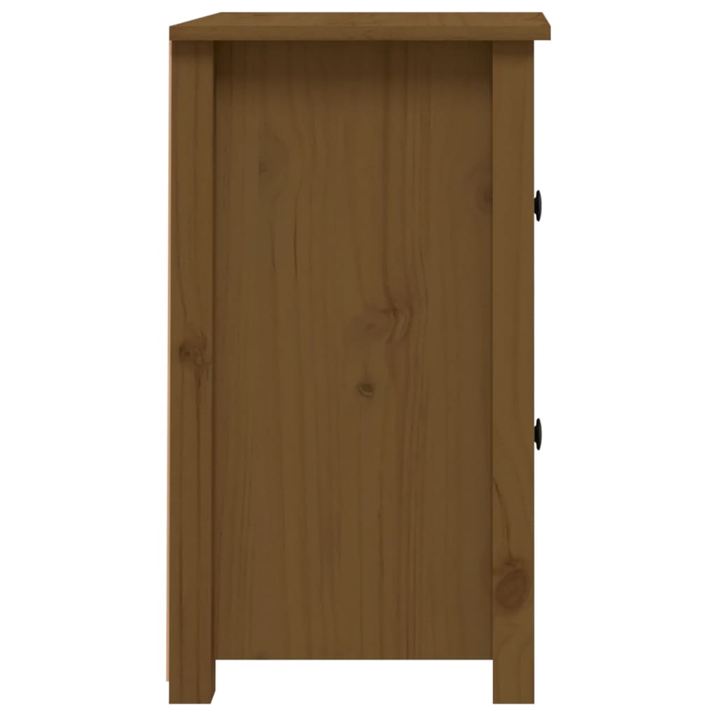 Table de chevet Marron miel 40x35x61,5 cm Bois de pin solide - XIOS