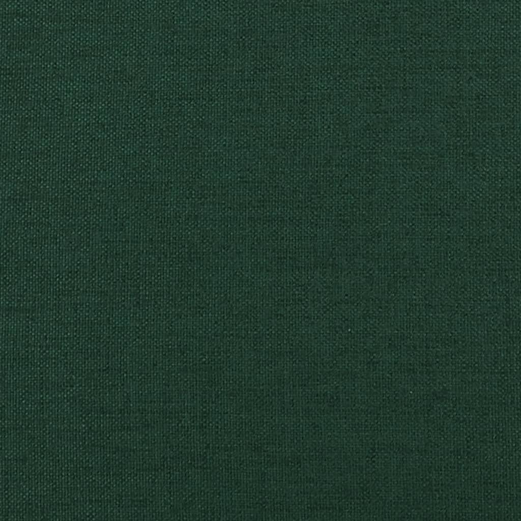 Fauteuil avec pieds à bascule et tabouret Vert foncé Tissu - XIOS