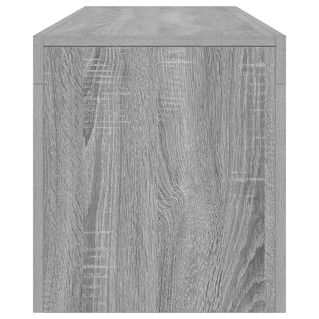 Meuble TV avec lumières LED Sonoma gris 140x36,5x40 cm