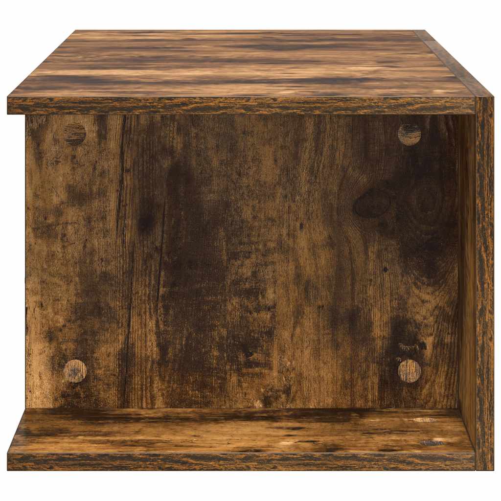 Meuble TV avec lumières LED Chêne fumé 90x39x30 cm - XIOS