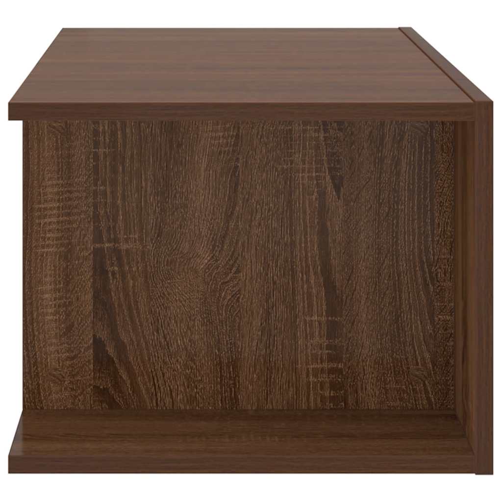 Meuble TV avec lumières LED Chêne marron 90x39x30 cm - XIOS