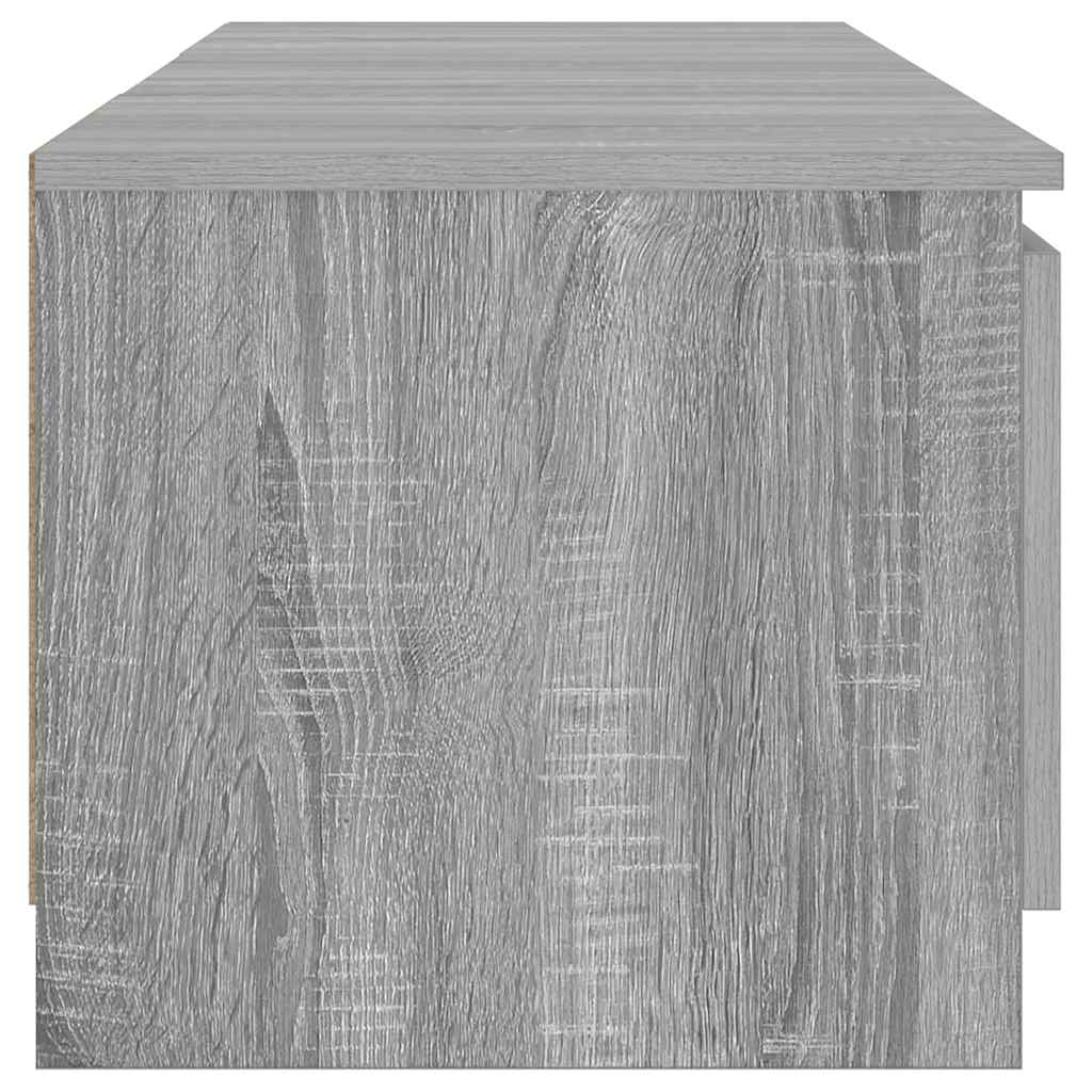 Meuble TV avec lumières LED Sonoma gris 140x40x36 cm