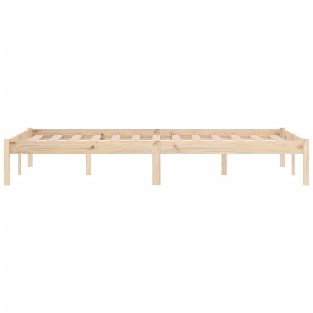 Cadre de lit sans matelas 152x203 cm bois massif de pin - XIOS